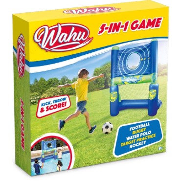 WAHU GIOCO 5 IN 1 CALCIO RUGBY HOCKEY BERSAGLIO PALLANUOTO