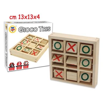 GIOCO TRIS CM 12X12 LEGNO