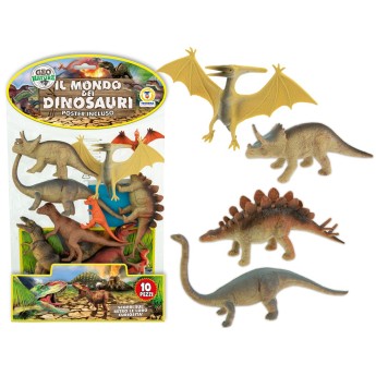 BUSTA ANIMALI DINOSAURI 10 PZ