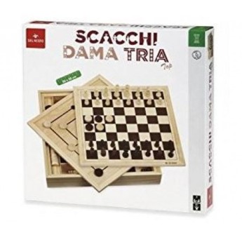 GIOCO SCACCHI DAMA TRIA TOP 36 CM